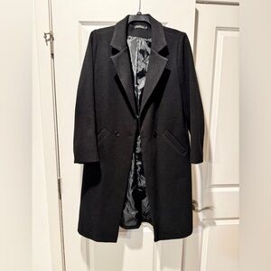 Classic Black Overcoat